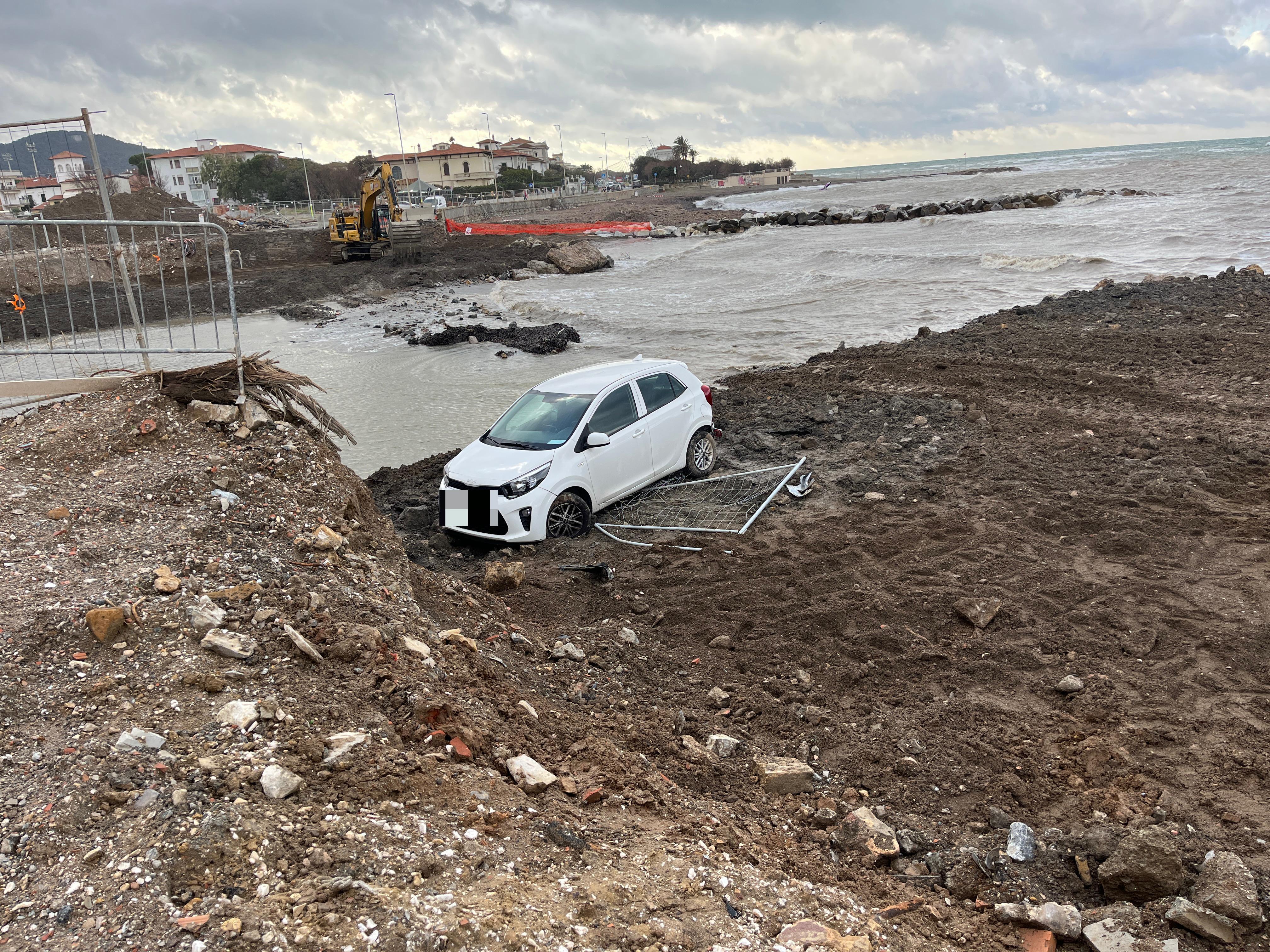 La Kia Picanto finita ai Tre Ponti