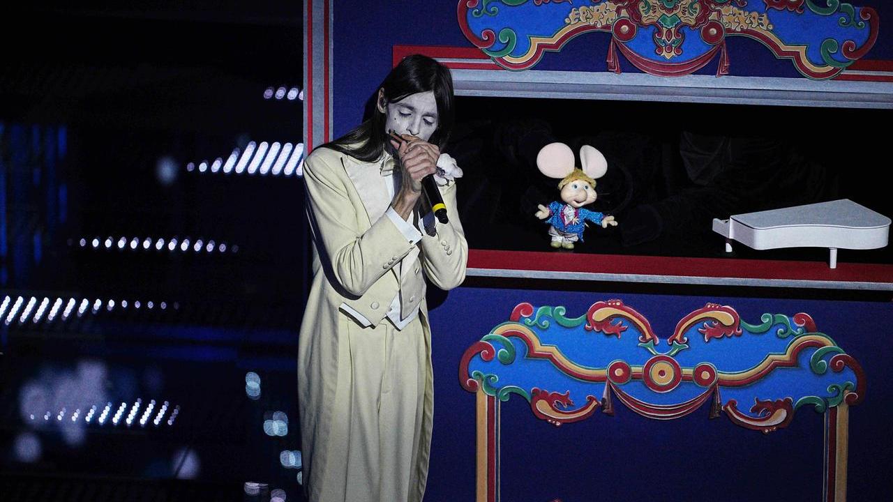 Lucio Corsi e Topo Gigio
