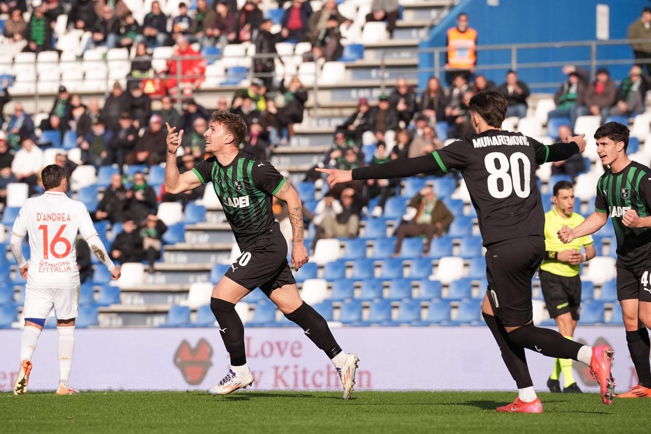 
	L'esultanza di Lovato dopo il gol


