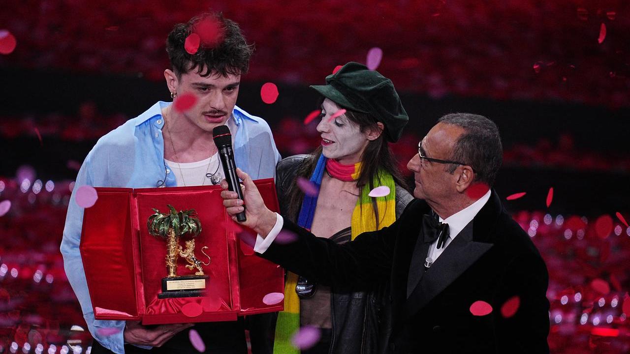 Olly, Lucio Corsi e Carlo Conti