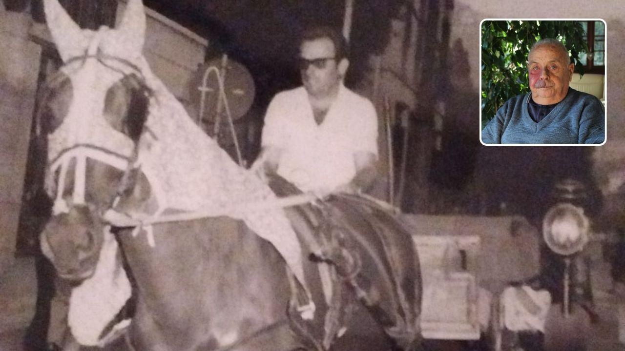 Lorenzo Miniati con la sua carrozza