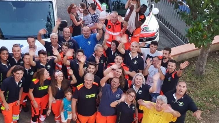 I volontari della Croce Bianca di Aulla