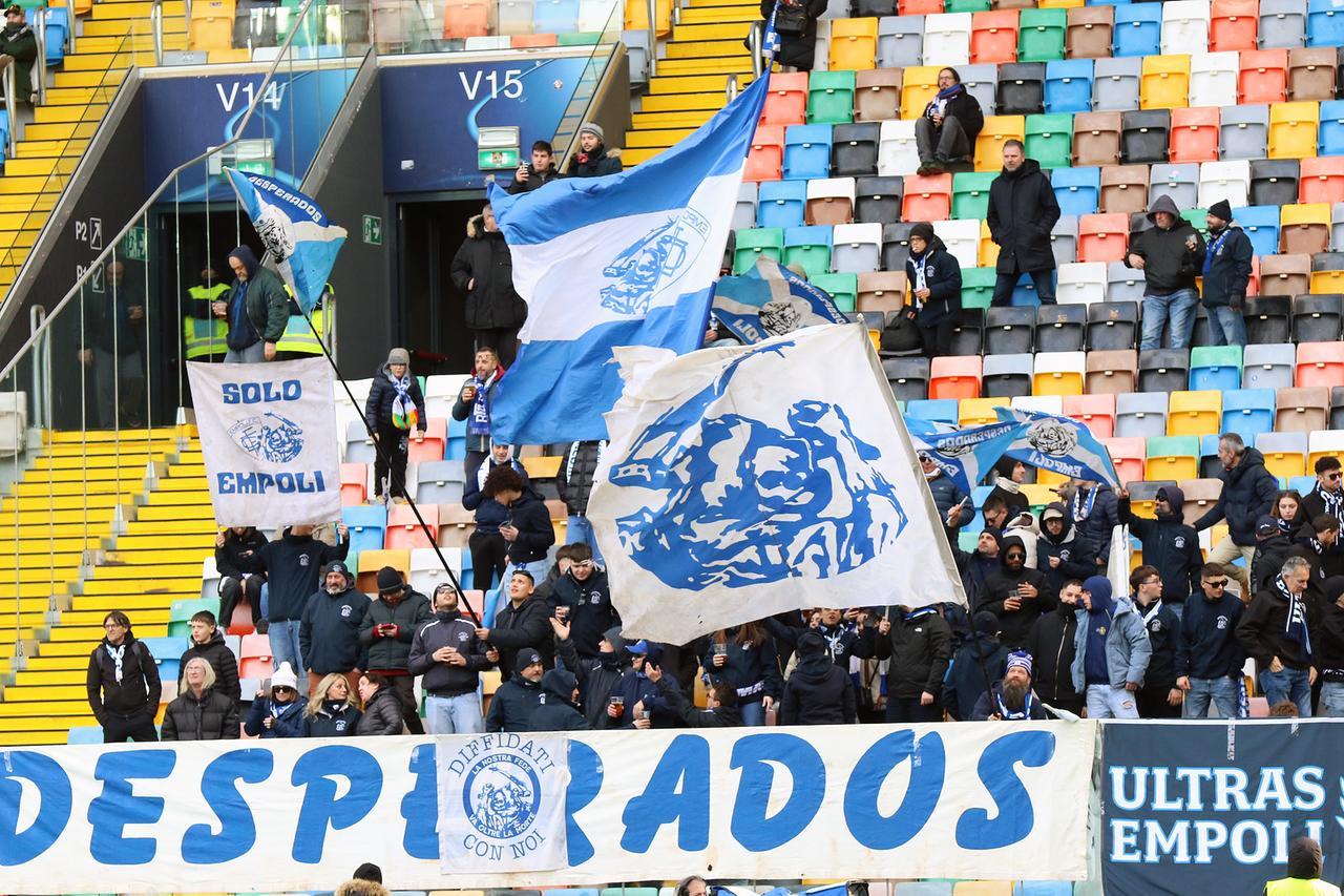
	I tifosi azzurri allo stadio di Udine

