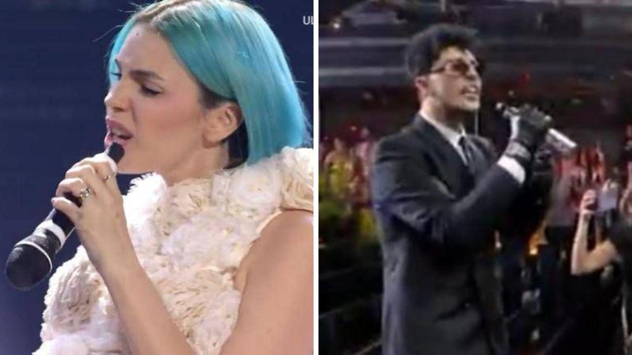 
	Rose Villain e Stash con il microfono al contrario

