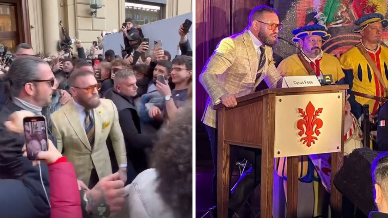 
	L'ex fighter Conor McGregor a Firenze tra la folla


