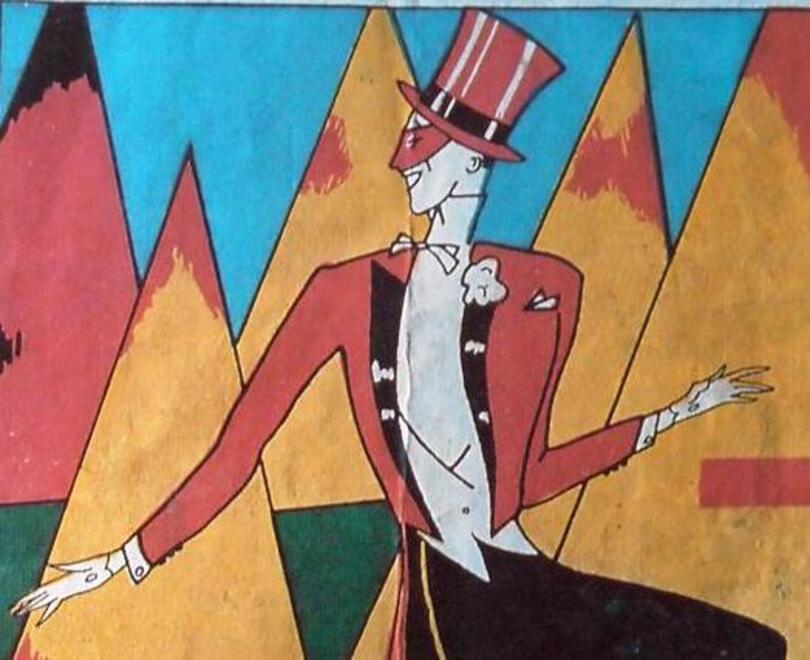 Un dettaglio del manifesto di Guglielmo Lippi Francesconi utilizzato per il manifesto ufficiale del Carnevale di Viareggio 2025