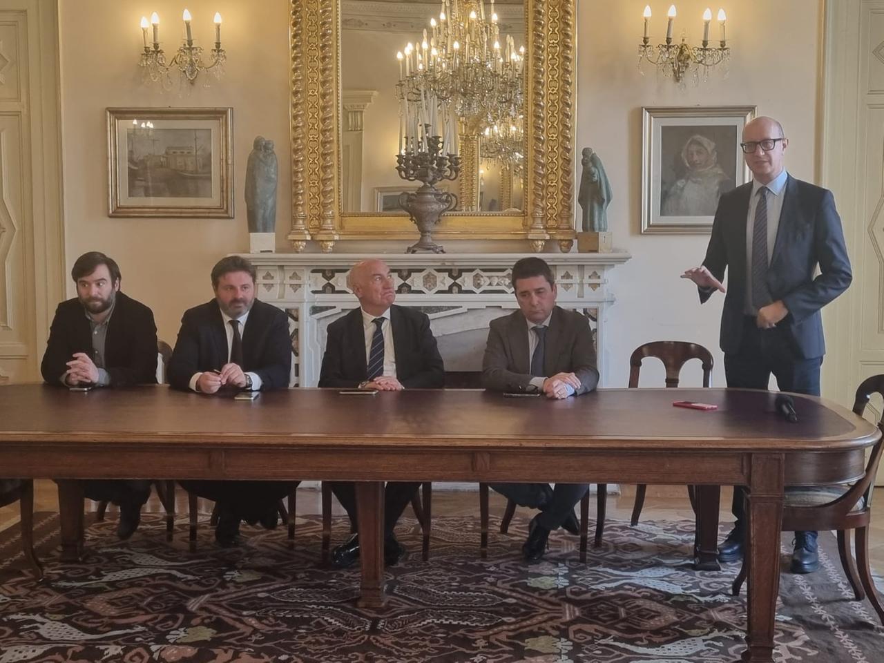 
	La conferenza stampa di oggi 17 febbraio (<em>foto Mauro Chessa)</em>

