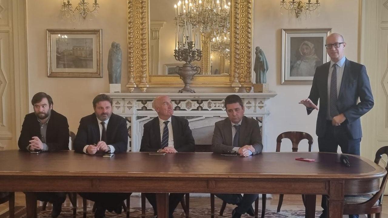 La conferenza stampa di oggi 17 febbraio (<em>foto Mauro Chessa)</em>