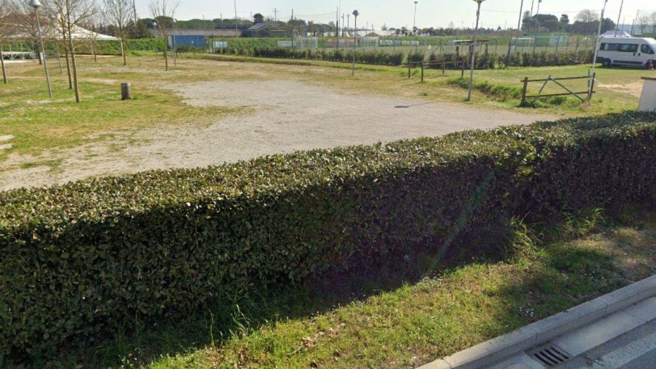 L'area esterna del campo