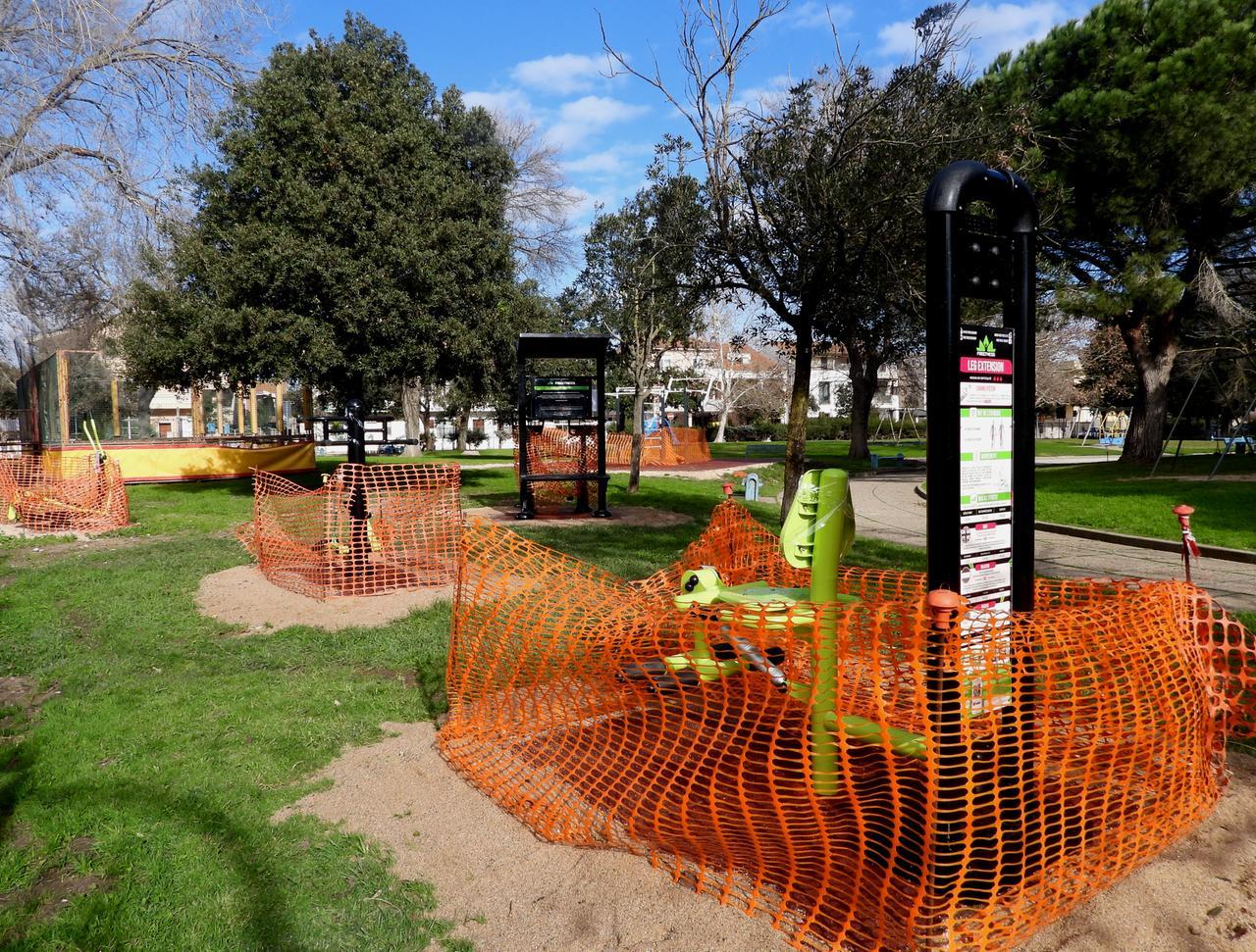 Oristano un'area del parco di viale Repubblica