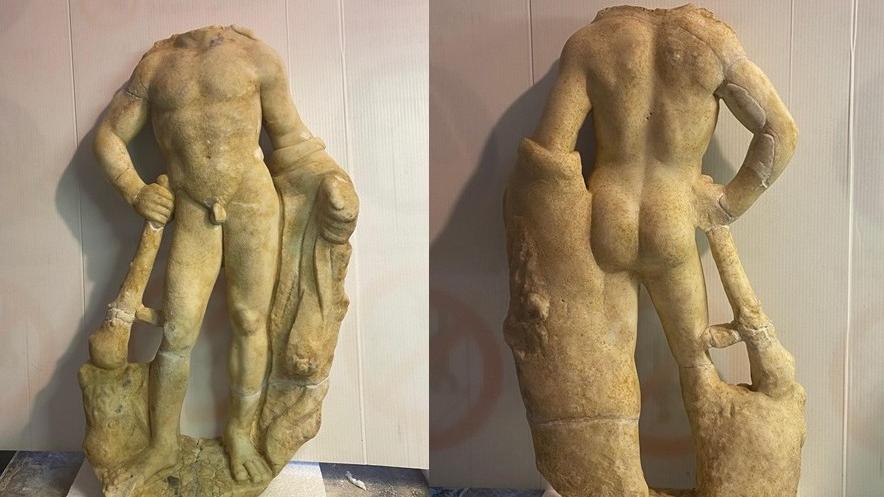 La statua di Ercole ritrovata a Montaione