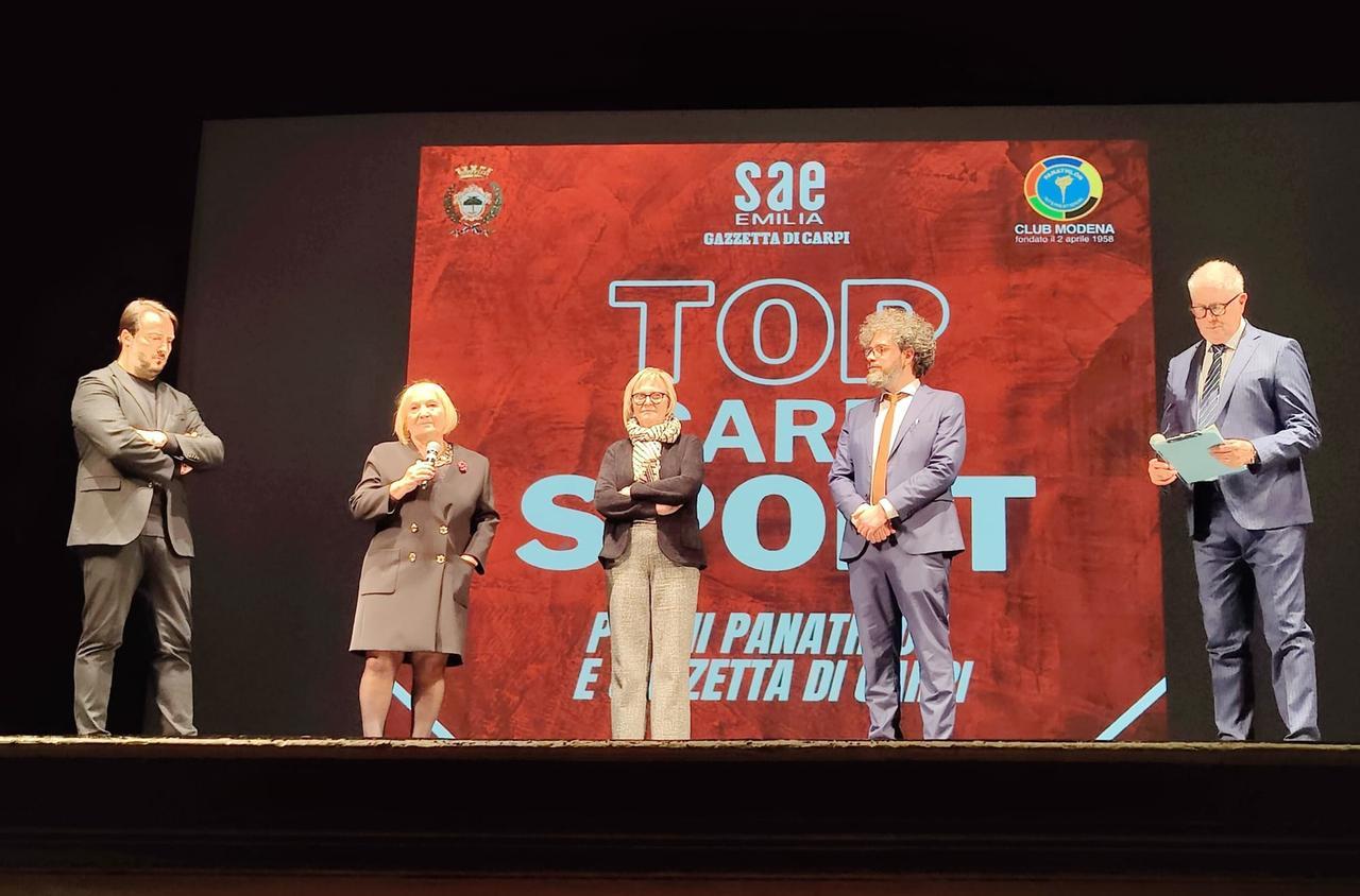 Top Carpi Sport, al teatro comunale di Carpi i premi di Gazzetta e Panathlon
