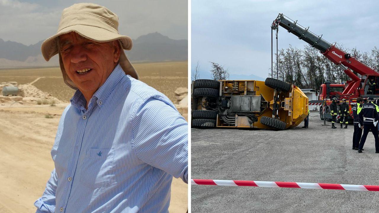 Giorgio Bedini e il luogo della tragedia (Foto Cuffaro)