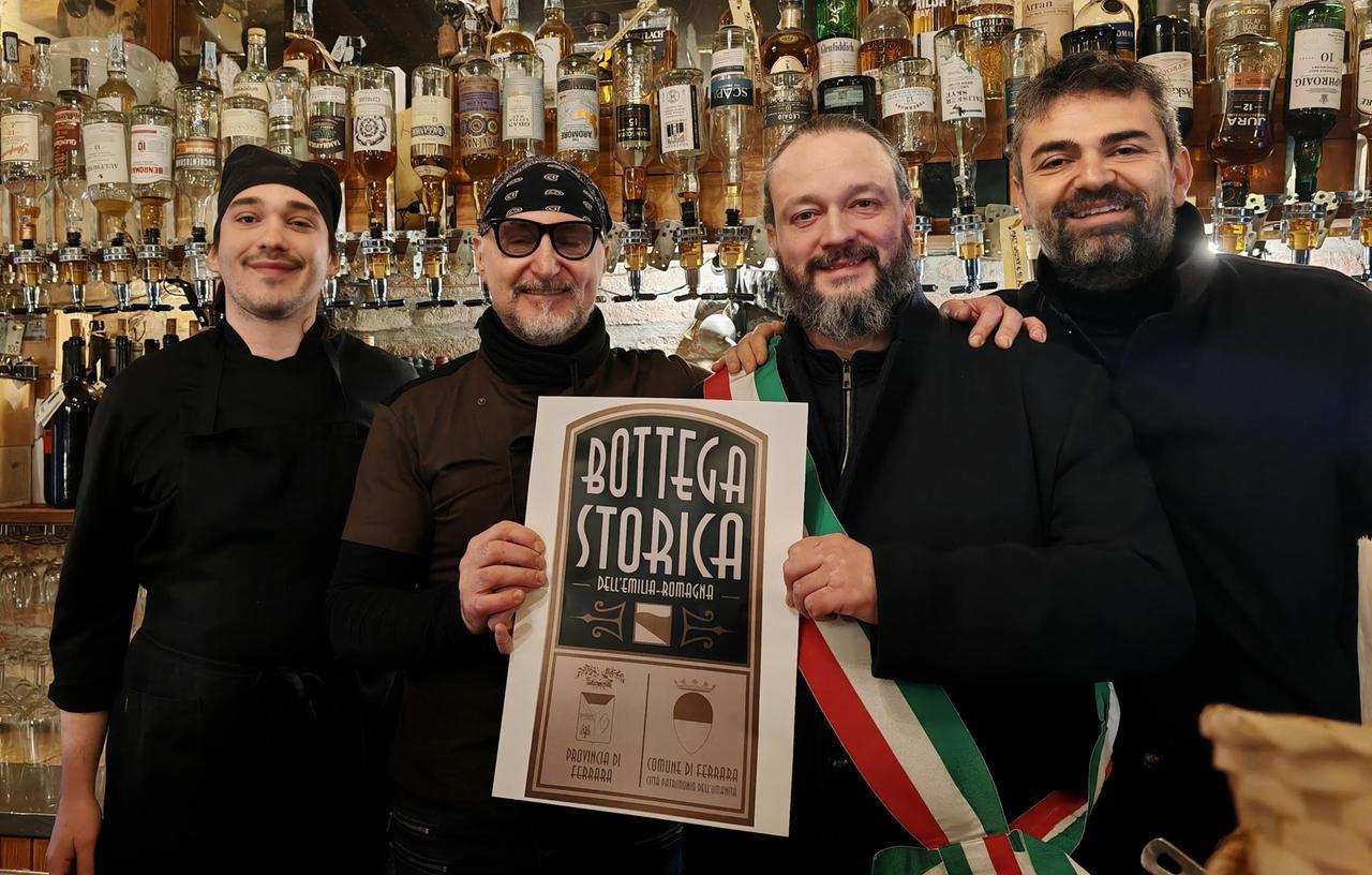 Altre due Botteghe storiche a Ferrara, titolo a “Il Brindisi” e alla macelleria Falchieri