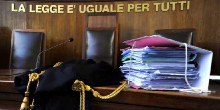 
	Un'aula di tribunale (foto d'archivio)

