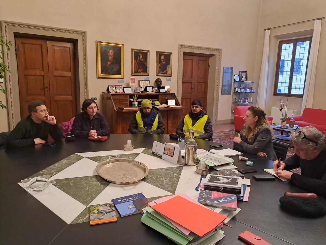 
	L'incontro nell'ufficio della sindaca Bugetti

