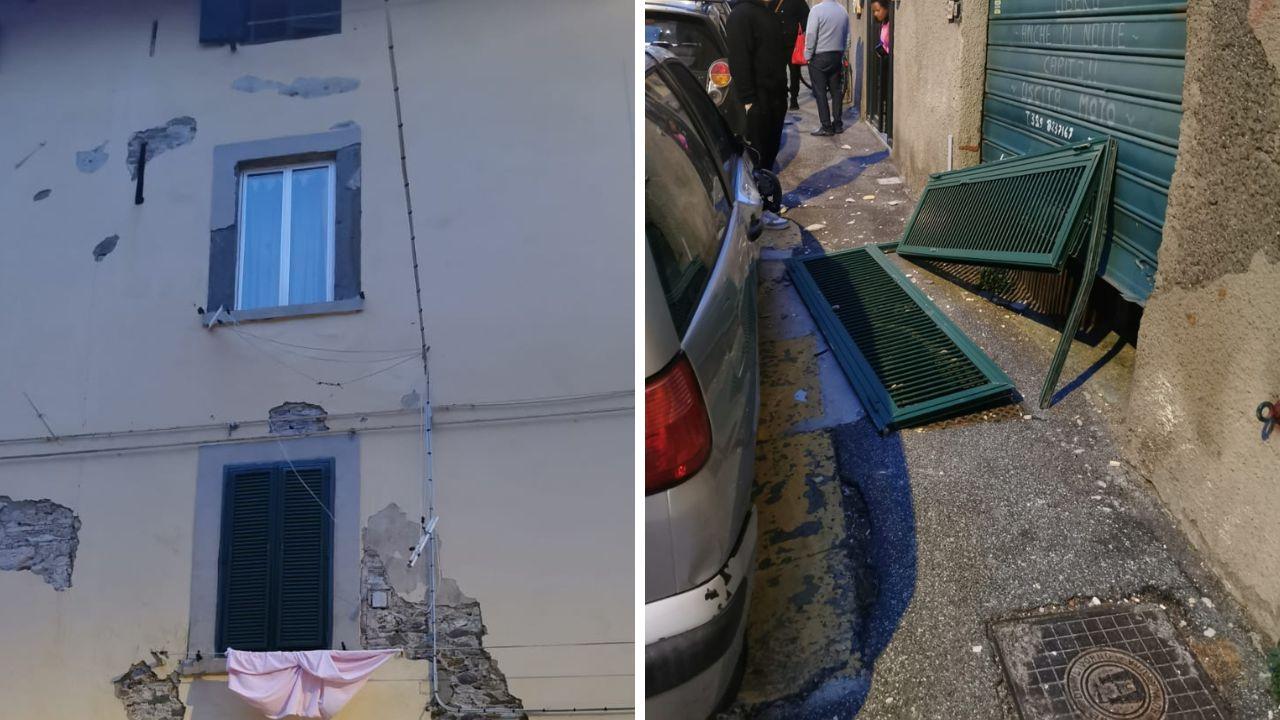 
	La persiana crollata in via della Torretta

