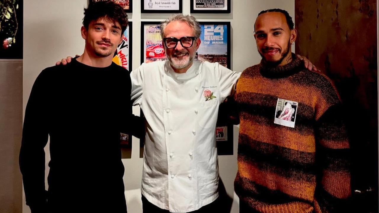 Leclerc, Bottura e Hamilton: dai fornelli alla pista