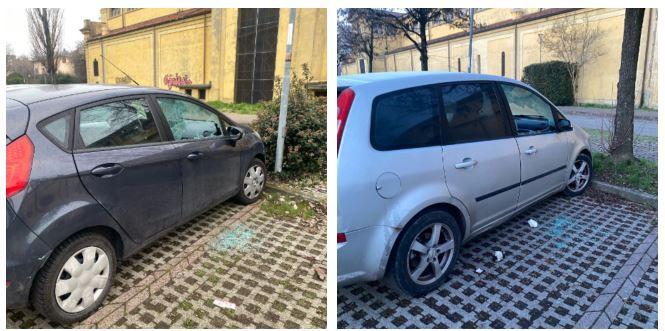 Auto scassinate e saccheggiate in via Cecati