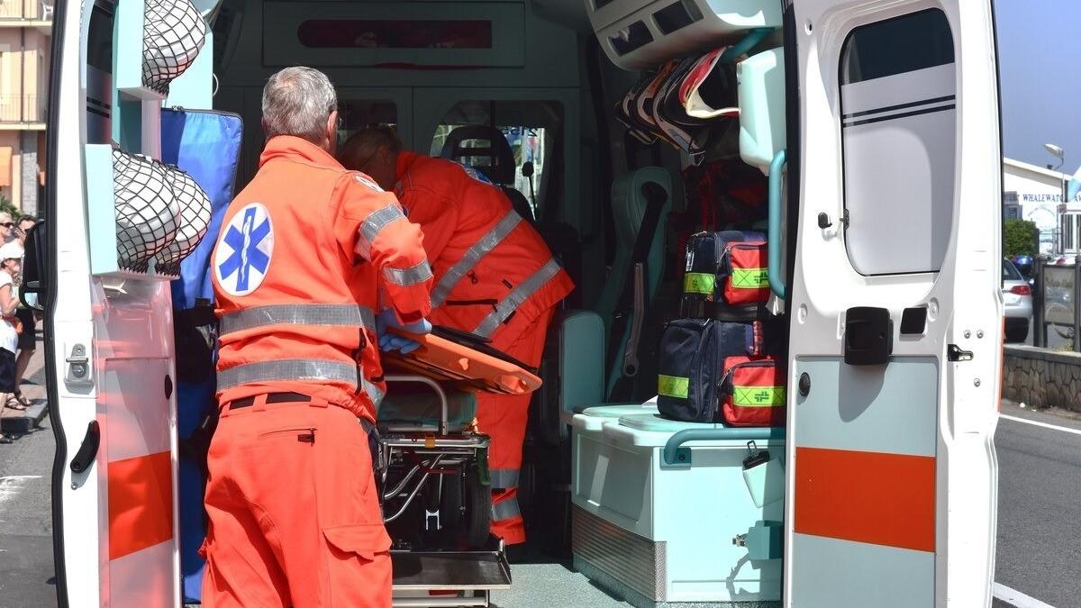 Il 78enne è stato soccorso con ambulanza e automedica