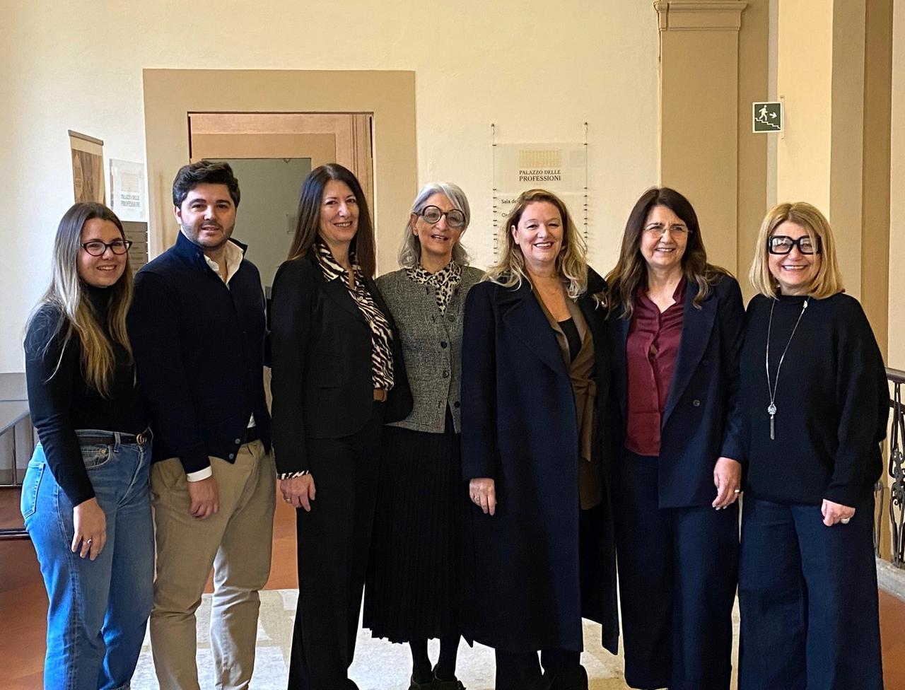
	I partecipanti all'incontro al Palazzo delle professioni

