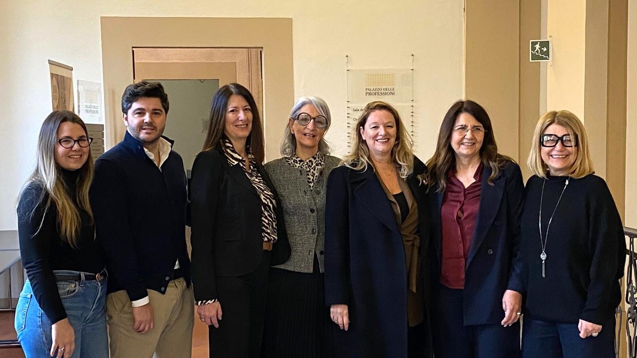 I partecipanti all'incontro al Palazzo delle professioni