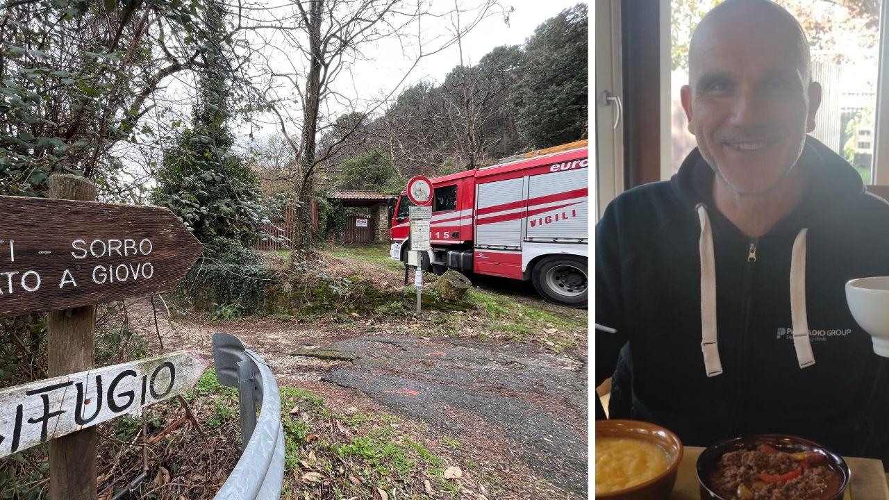 
	Il luogo della tragedia (foto Stick) e la vittima (foto Facebook)

