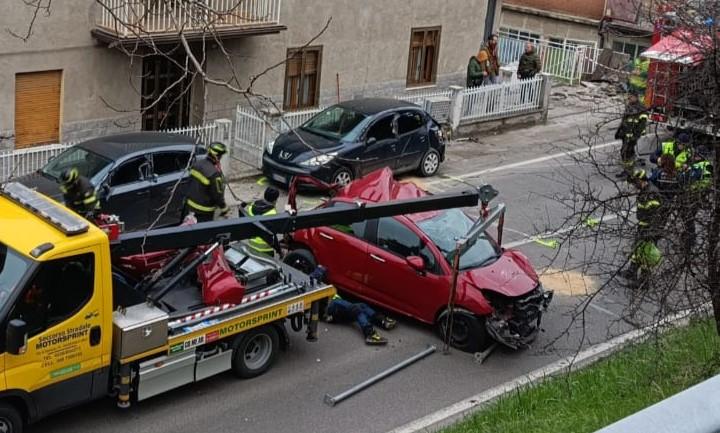 
	L'ultimo incidente che si &egrave; verificato in via Montanara

