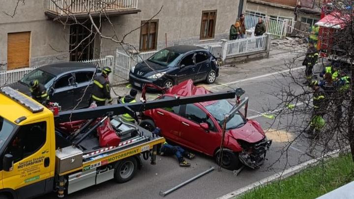 L'ultimo incidente che si è verificato in via Montanara