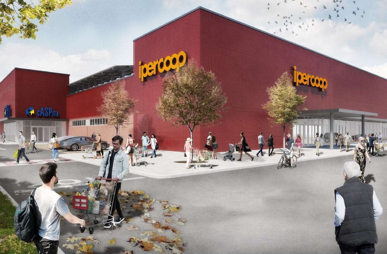 
	Il render della nuova Coop a Vignola

