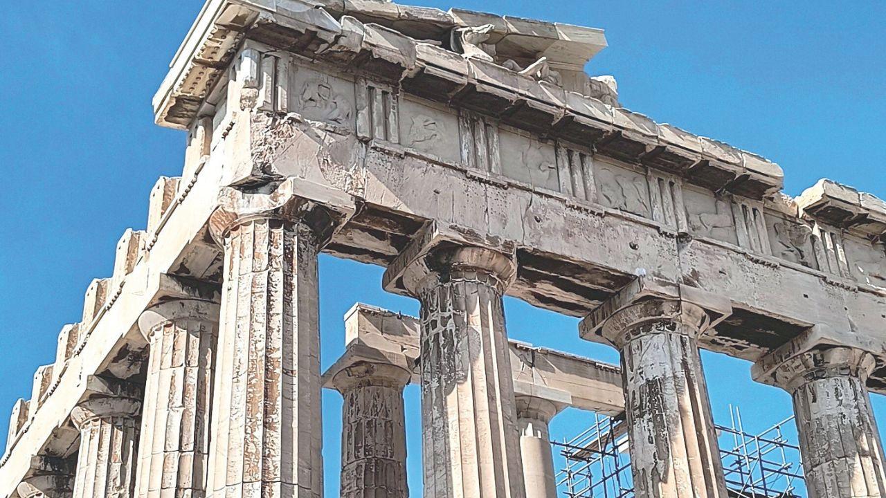 Il Partenone di Atene in restauro (foto Anouk Travaglini)