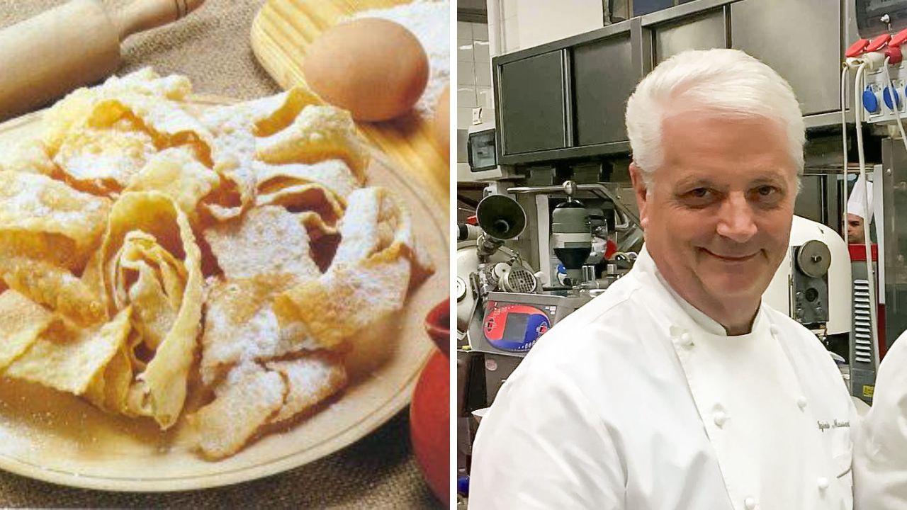 
	Iginio Massari e un piatto di chiacchiere

