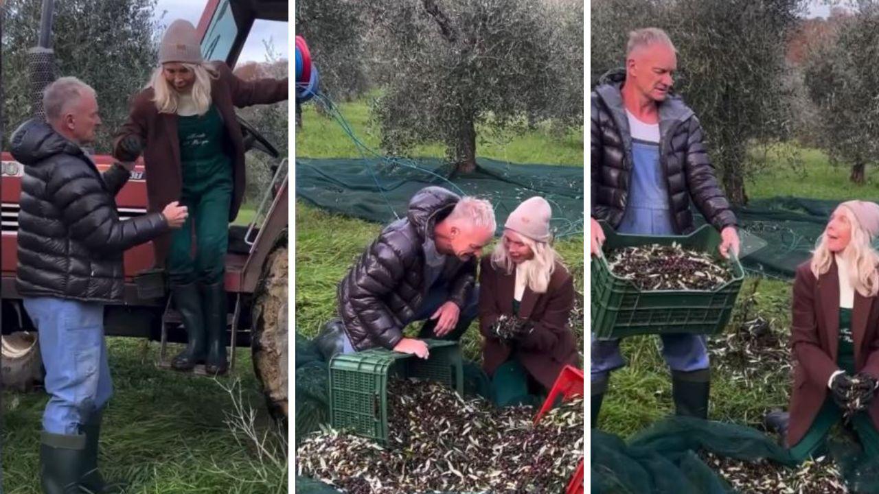 
	Sting e Trudie Styler in alcuni fermo immagine del video

