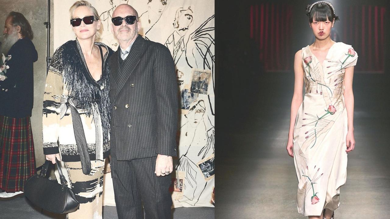 La Bella di Alghero e Sharon Stone in passerella per Antonio Marras – FOTO