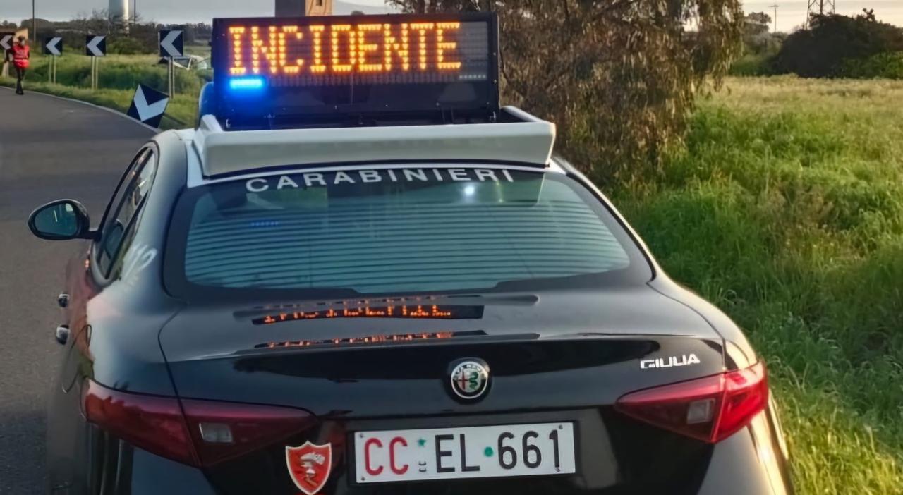 Incidente stradale, coinvolto un furgone della polizia penitenziaria