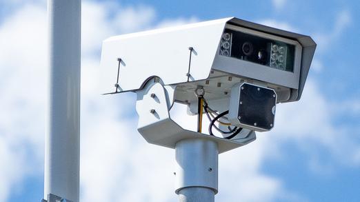 Un velocar installato sui viali (foto d'archivio)