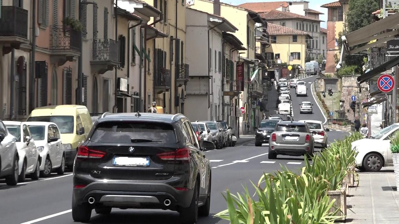 
	Il tratto di strada che dovrebbe tornare a senso unico

