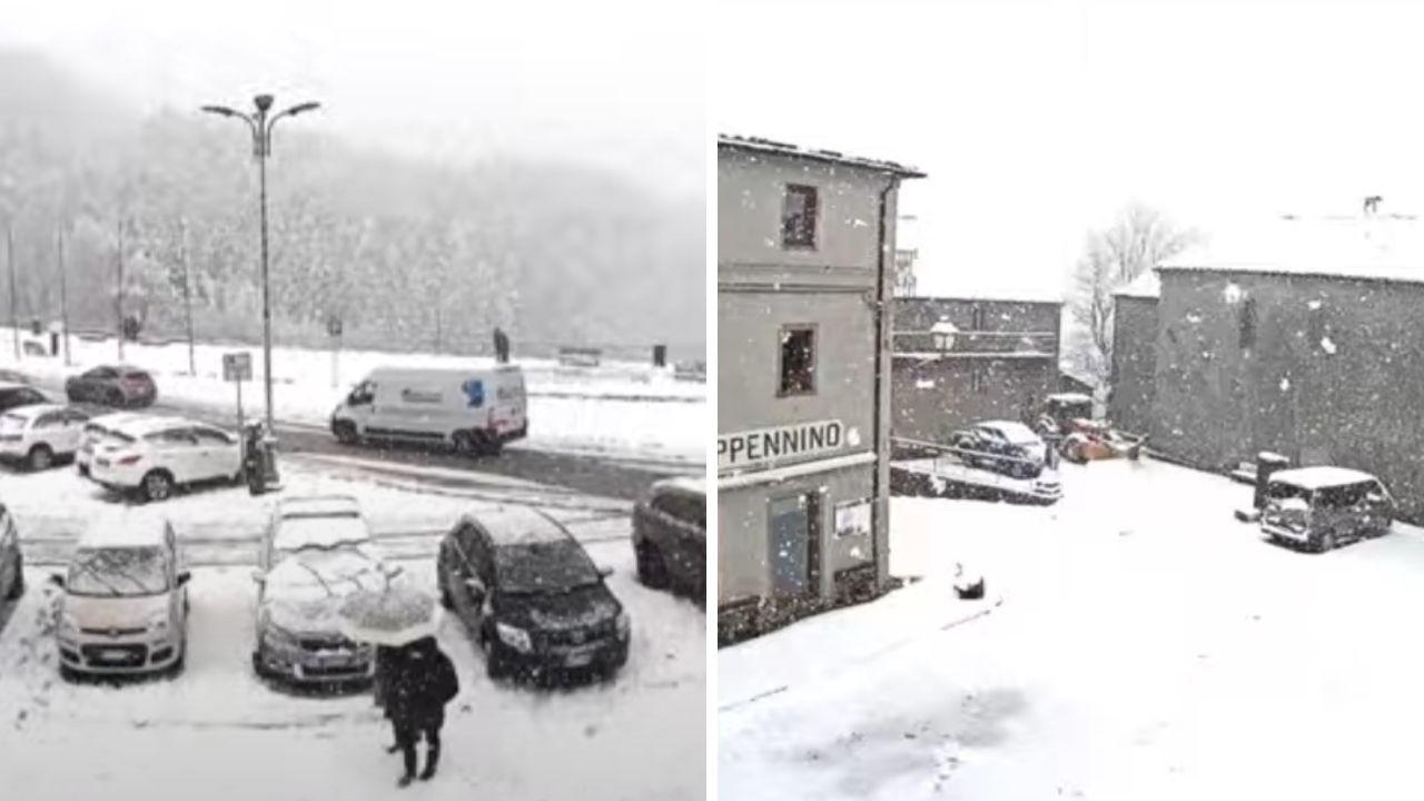 
	A sinistra l'Abetone a destra San Pellegrino in Alpe

