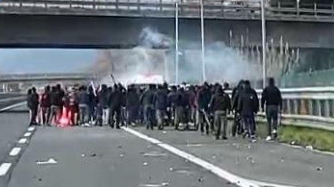 Gli scontri in Autostrada
