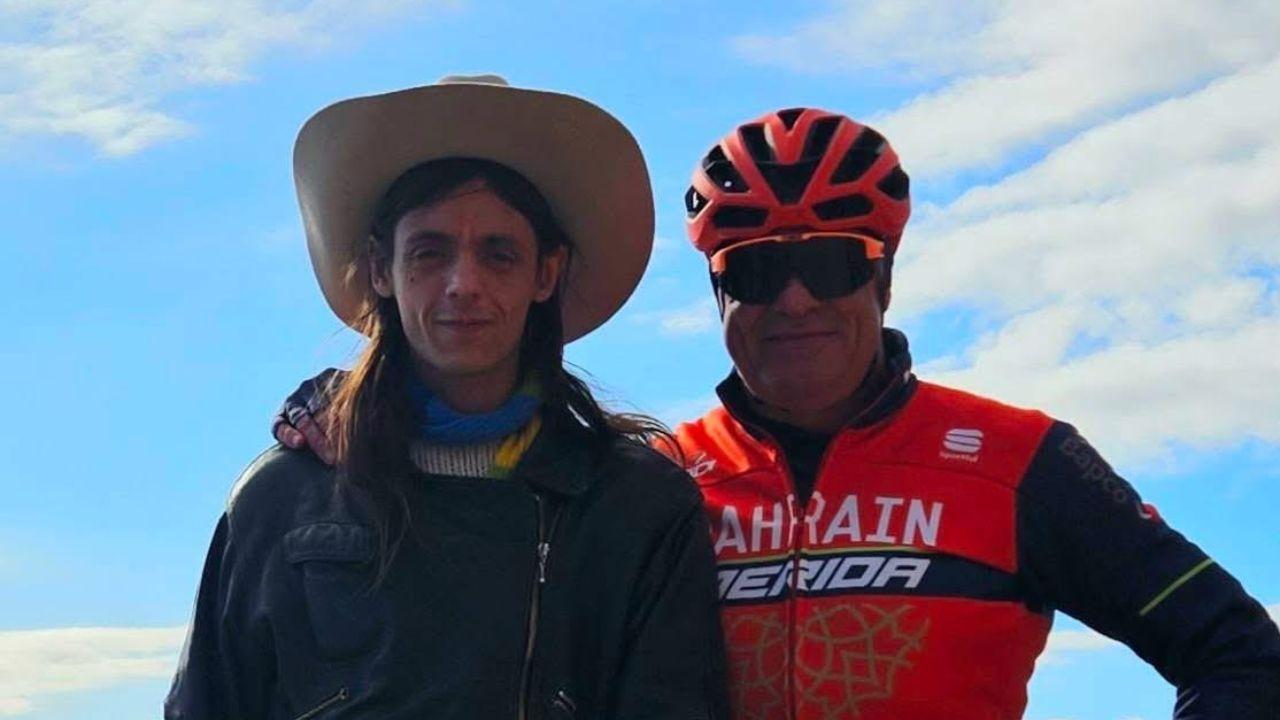 
	Lucio Corsi con l&rsquo;ex comandante della Forestale, Alessandro Baglioni


