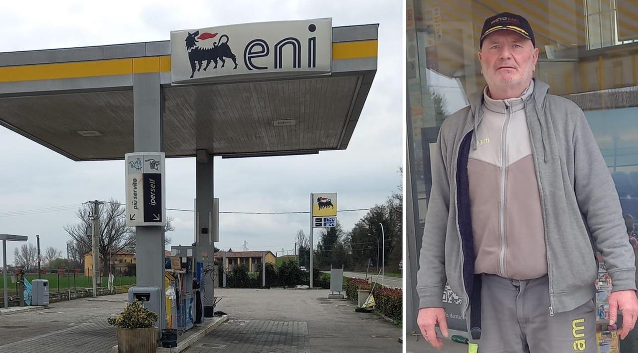 
	Il distributore di Camposanto e Andrea Zacchini

