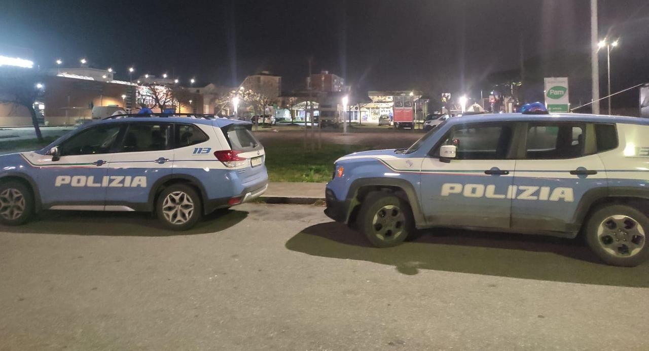 
	Due auto della polizia di Stato (foto d'archivio)

