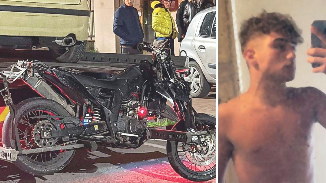 Rosario e il luogo dell'incidente (foto Nucci)