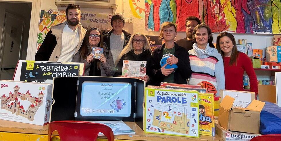 Livorno, i quartieri si uniscono per la ludoteca «Donati giochi e libri ai nostri bimbi»<br>
