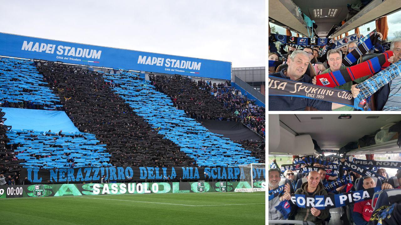 
	I tifosi del Pisa a Reggio Emilia&nbsp;

