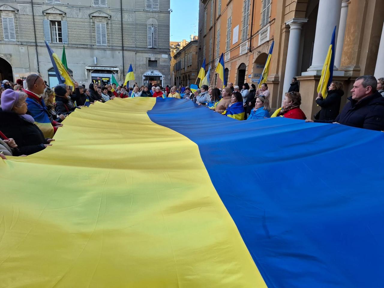 Anche Reggio Emilia in piazza per l’Ucraina e Zelensky