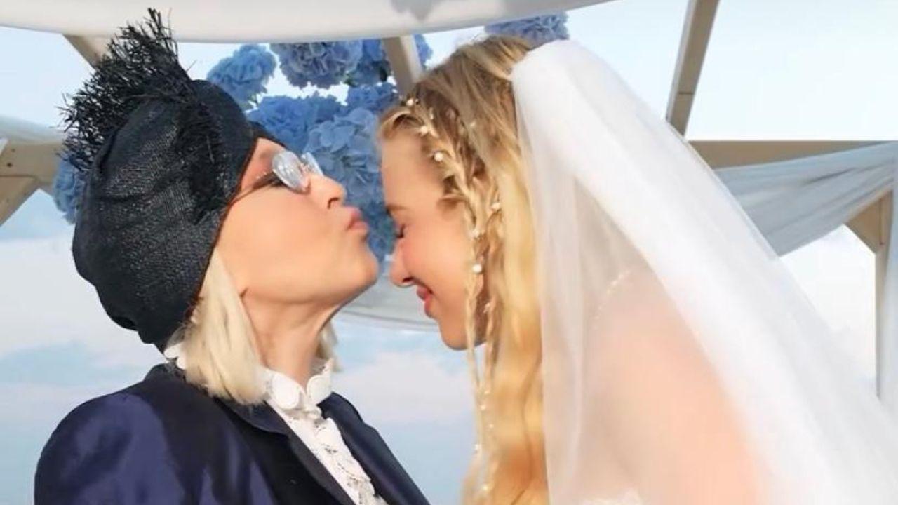 
	Un frame del video del matrimonio (da Instagram)

