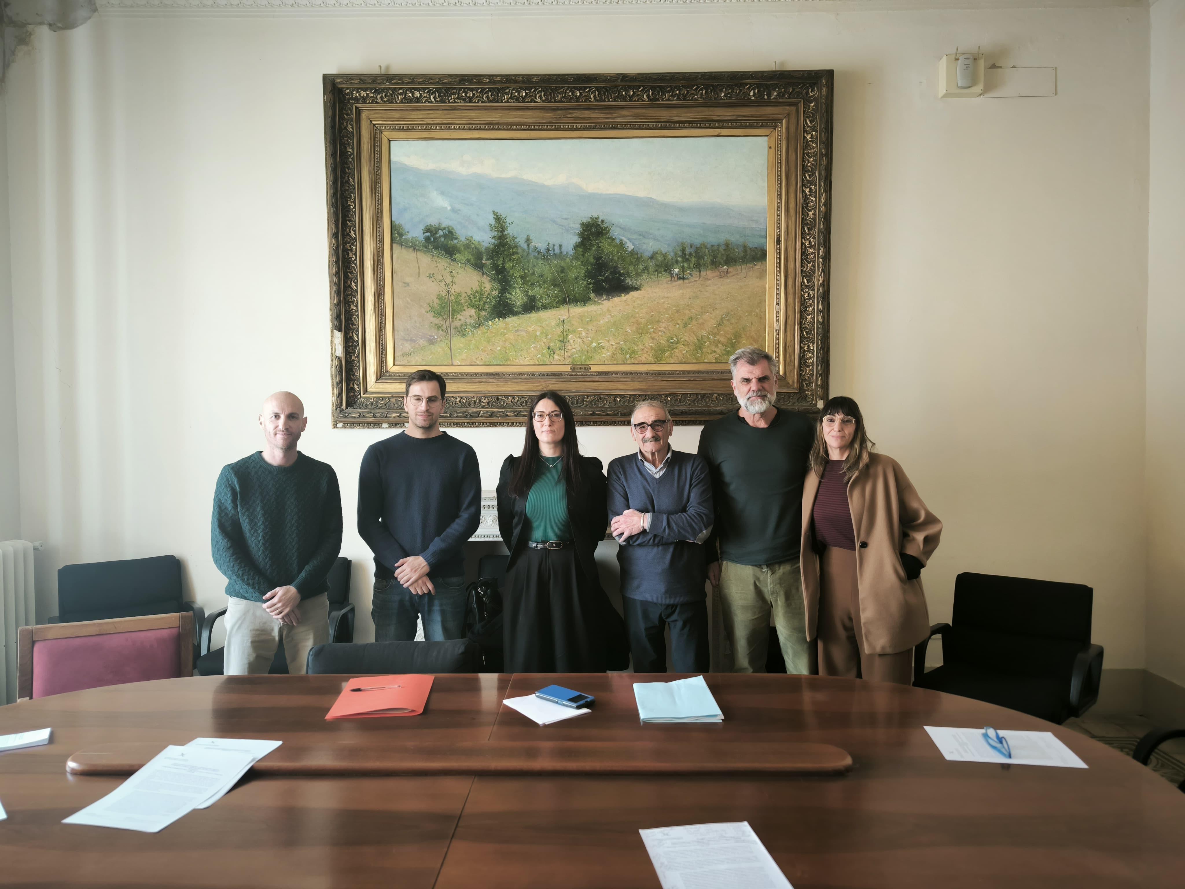 Da sinistra a destra: Nicola Patti, Alessio Simoncini, Guia Tani, Marco Solimano, Giampaolo Dotto e Francesca Ricci