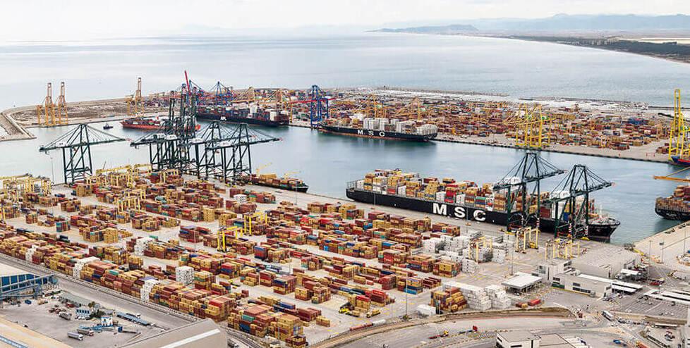 
	Il&nbsp;terminal container di Msc a Valencia

