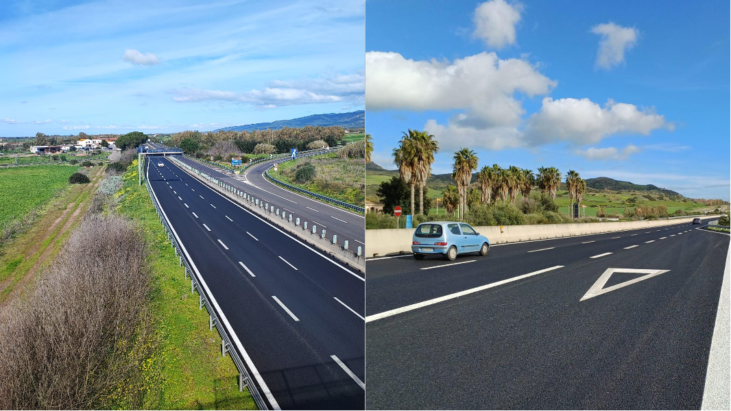 Statale 131, nuovo asfalto tra le province di Oristano e Sud Sardegna